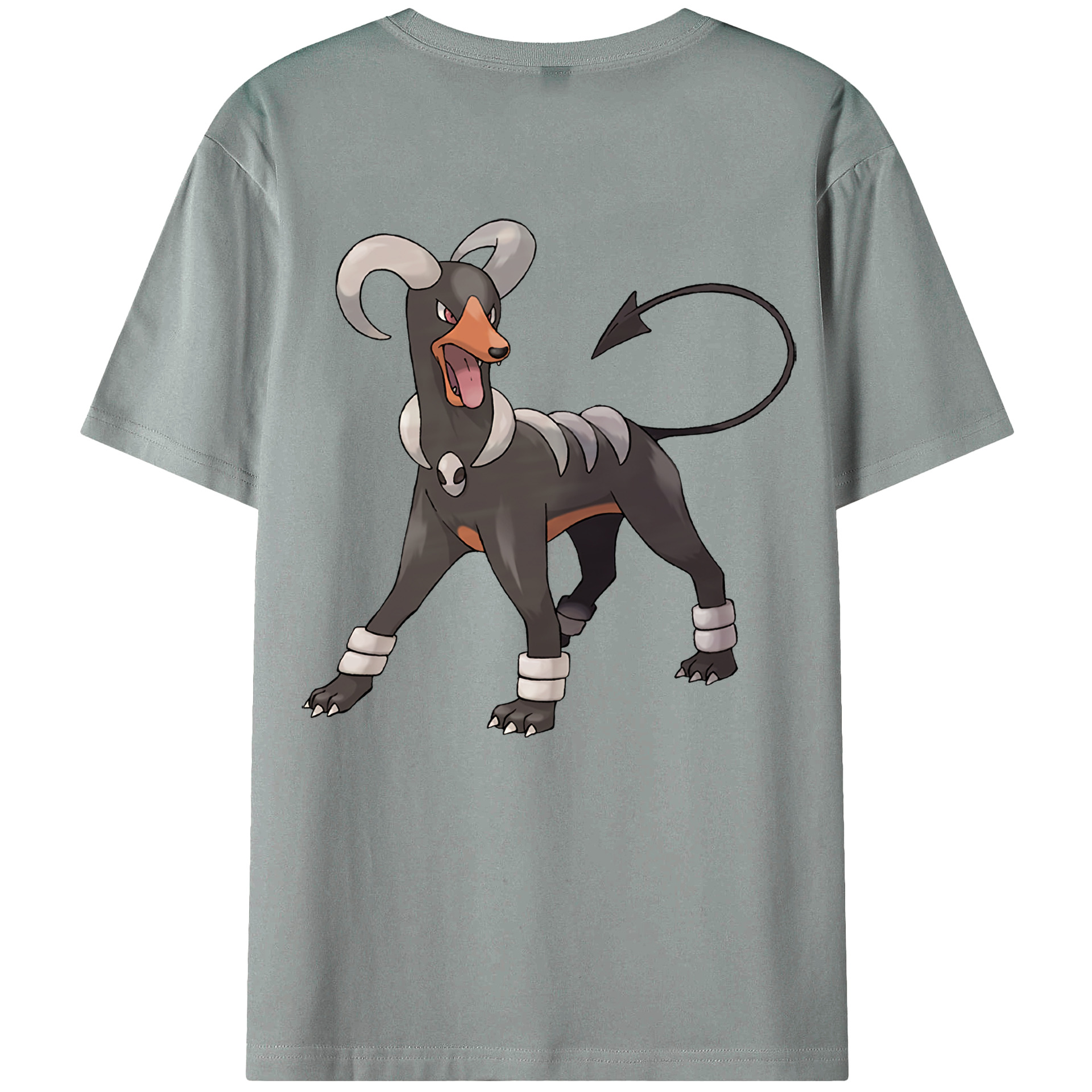 （画像用） ポケットモンスター Pokémon 綿100％ メンズ半袖Tシャツ（バックプリント） 通気性